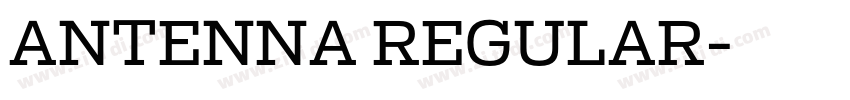 ANTENNA REGULAR字体转换